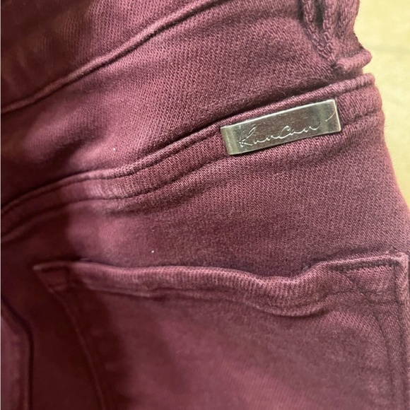 Kancan Burgundy Colored Skinnies - Picture 2 of 5